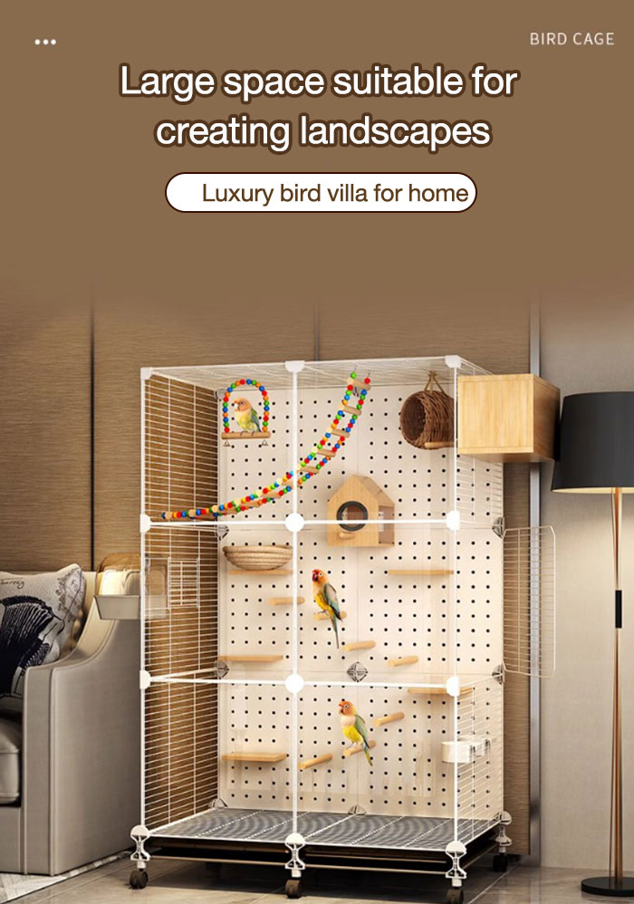 Snapshot of Luxury Bird Cage With Perches And Toys