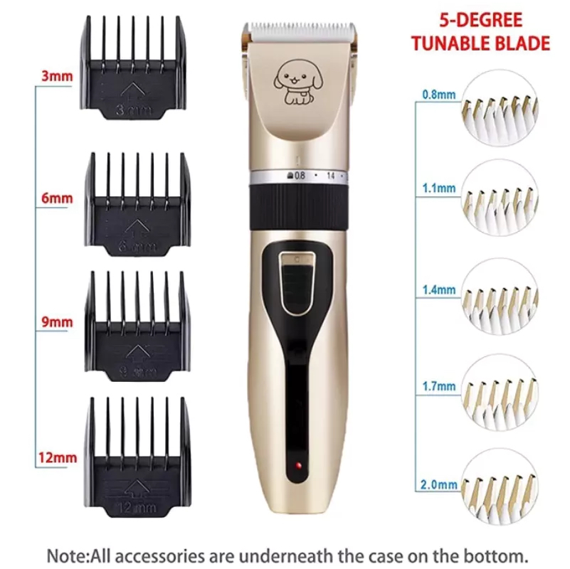 CP.Professional Dog Hair Trimmer Rechargeable Dog Razor Grooming Heavy ...