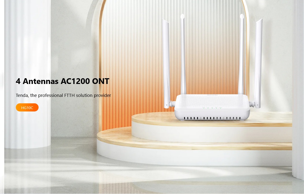 Tenda HG10C AC1200 Dualband Wi-Fi xPON ONT | Shopee Philippines