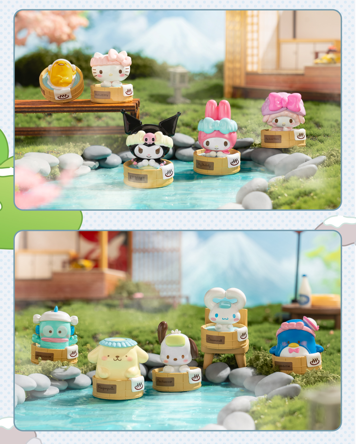TOP TOY SANRIO Characters Mini Hot Spring Series Blind Box Set ...