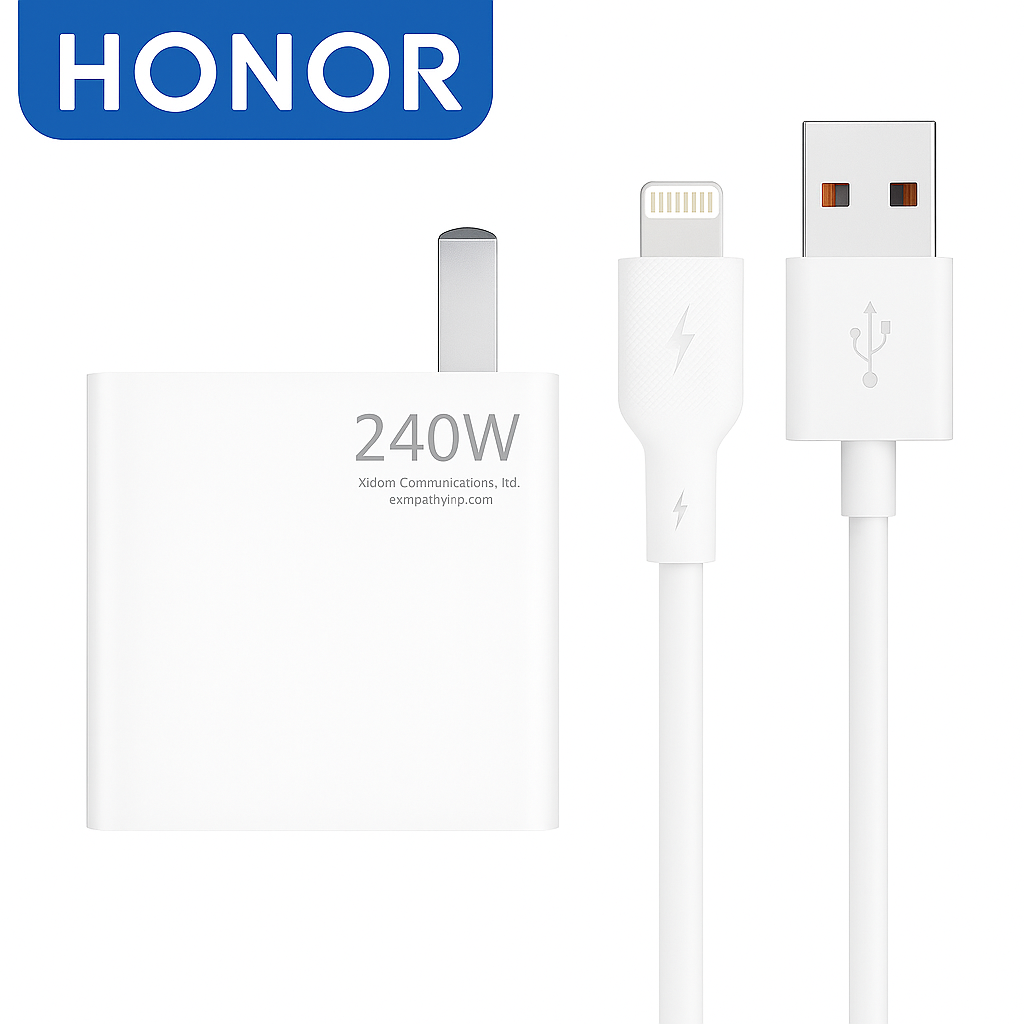 240W SET USB Super Fast Charging Adapter with 6A USB Cable For Android ...