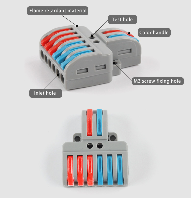 Quick-Connect Cable Connector, 32a Universal Wire Splitter, Push-In ...