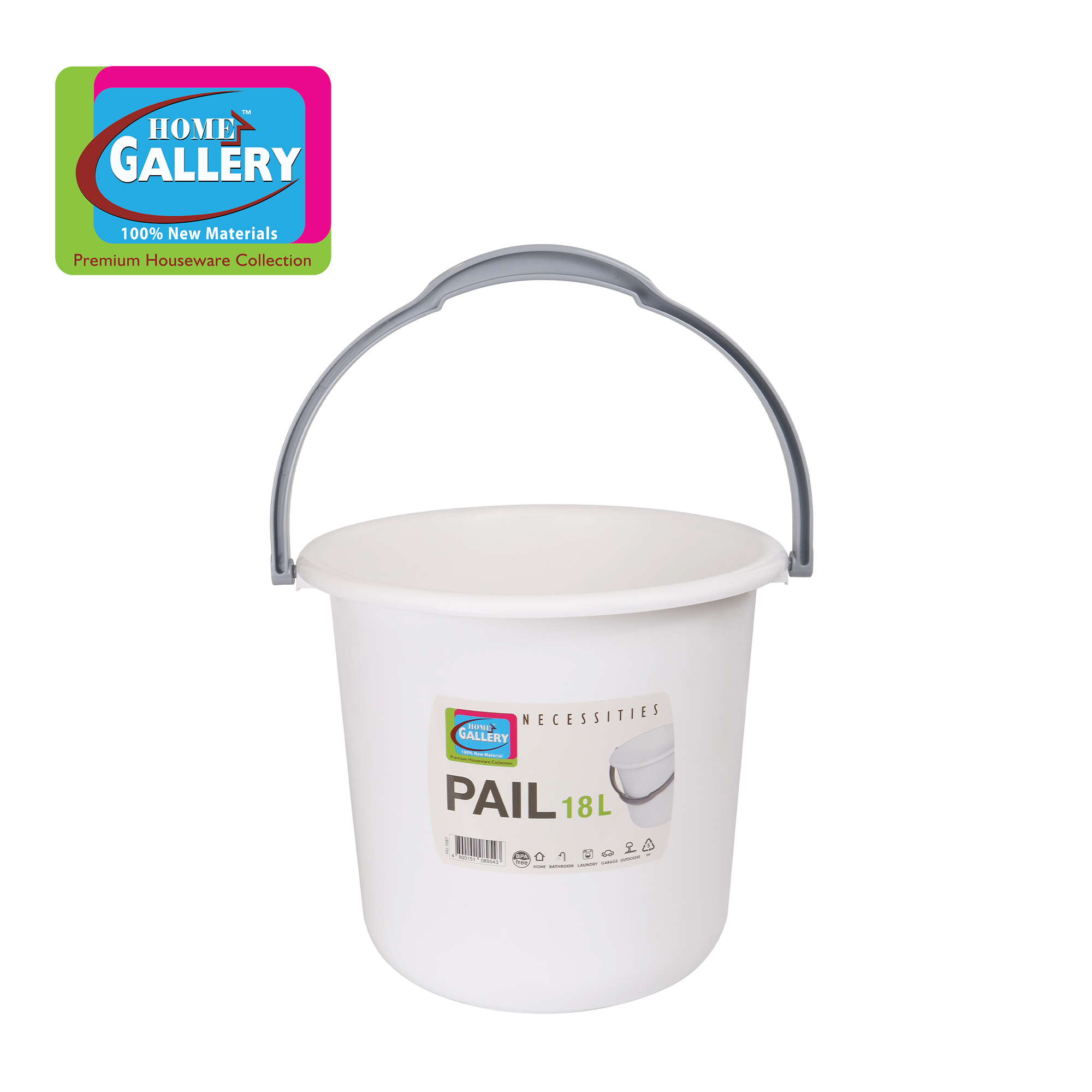 Home Gallery Water Pail Timba Multi-Purpose Bucket with Handle For ...