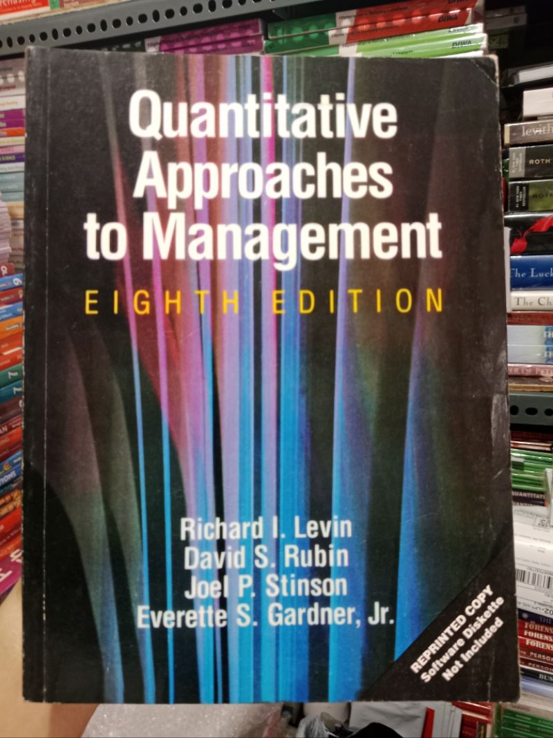 QUANTITATIVE APPROACHES TO MANAGEMENT ( 8TH EDITION ) | Shopee Philippines