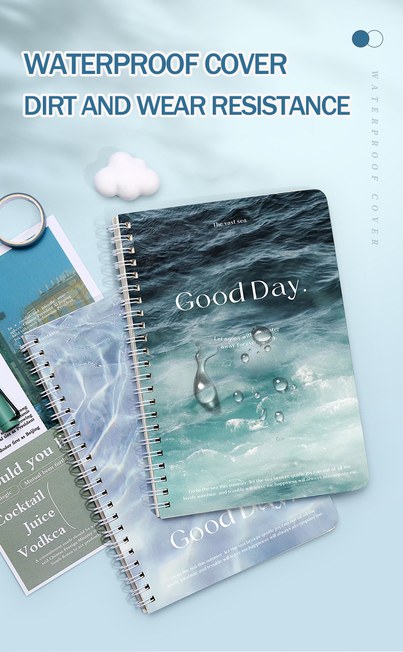 4pcs Thick A5 Spiral Spring Notebook For High School Loose Leaf ...