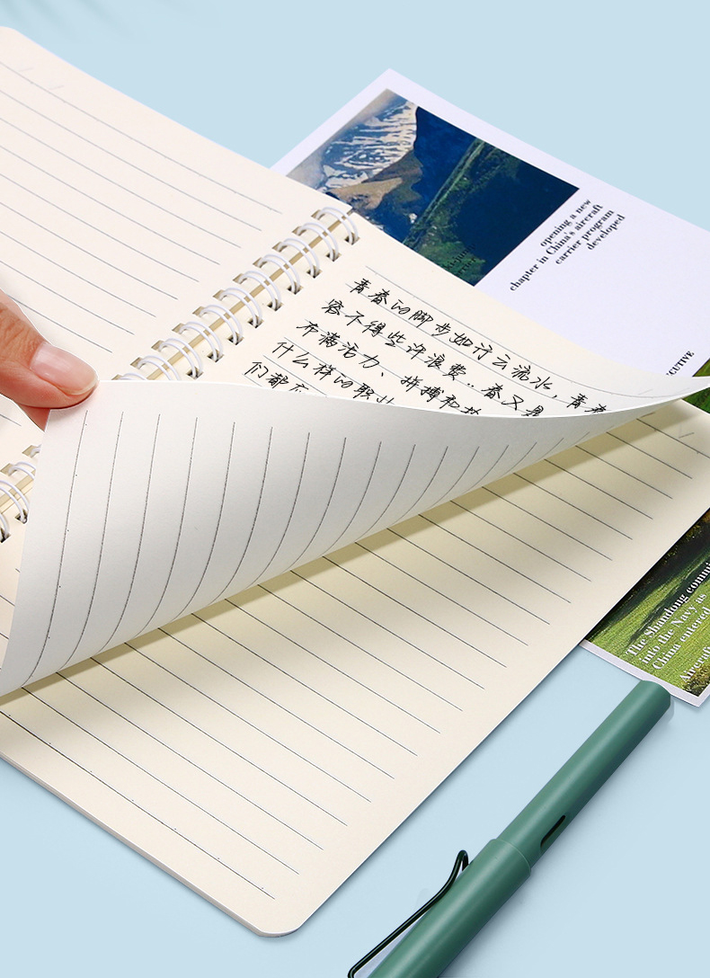 4pcs Thick A5 Spiral Spring Notebook For High School Loose Leaf ...