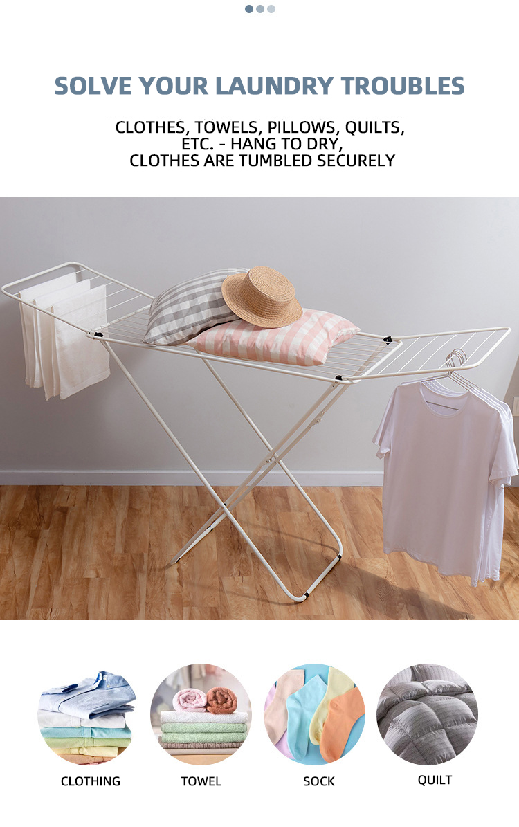 Stainless Steel Foldable Clothes Drying Rack X-type Laundry Drying ...
