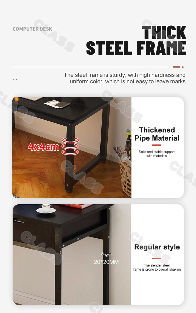 UPSEN Office Table Study Table Long Computer Table Double Layer ...