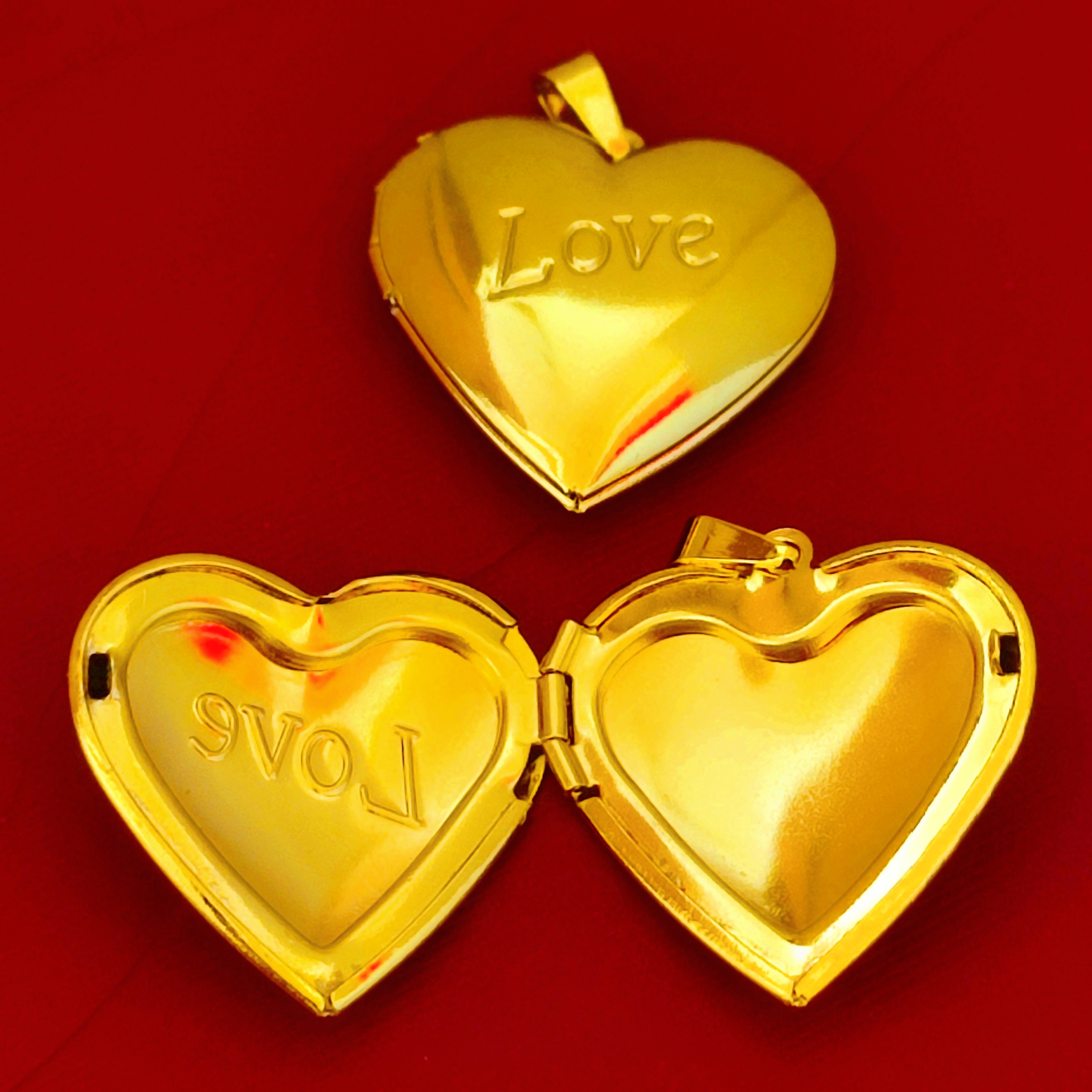 Dayshion Photo Locket Pendant For Women Stainless Heart Pendant Picture ...