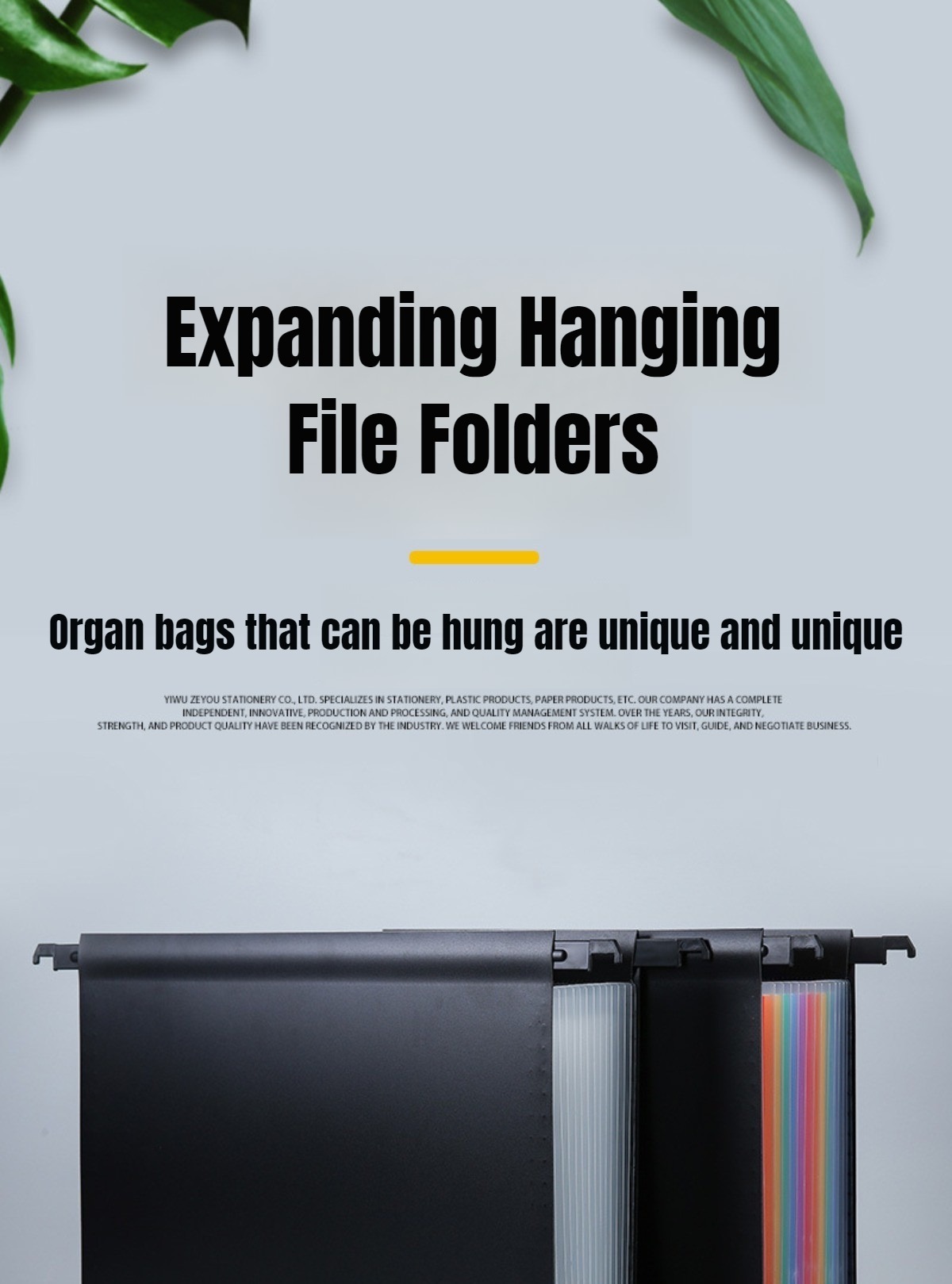 Plastic Expanding Hanging File Folders 25Pockets Accordion Hanging ...