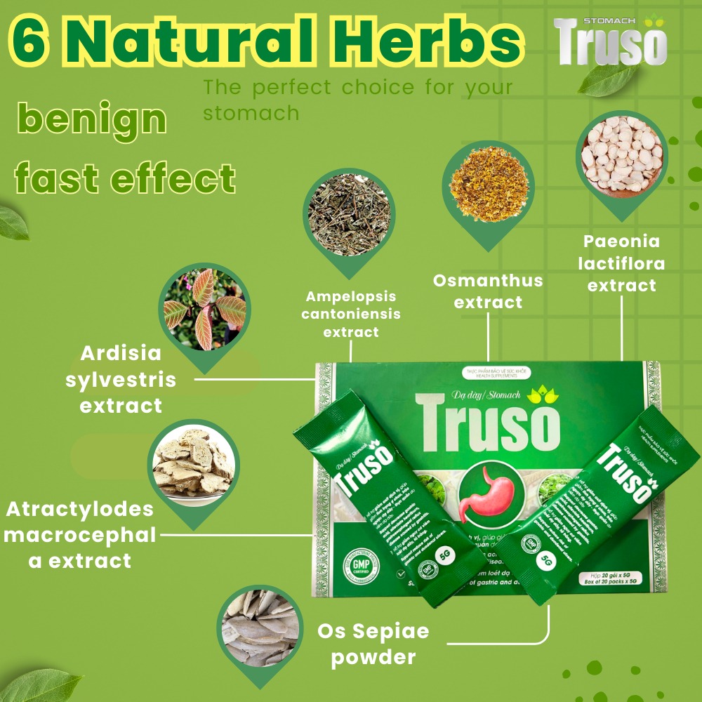 Combo 2 Box Truso Stomach Herbals Tea relief stomach pain for people ...