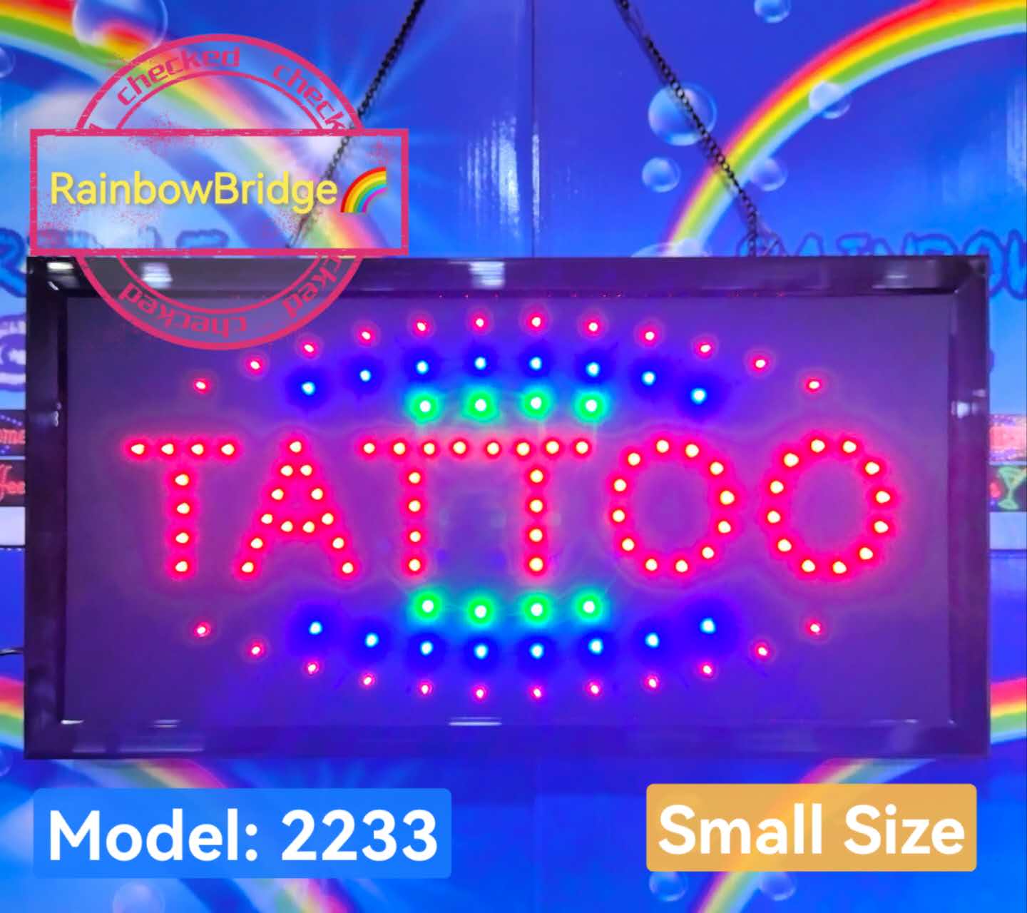 TATTOO - RAINBOW BRIDGE LED SIGNAGE (New-Small-Large) #SIZE: W48cm ...