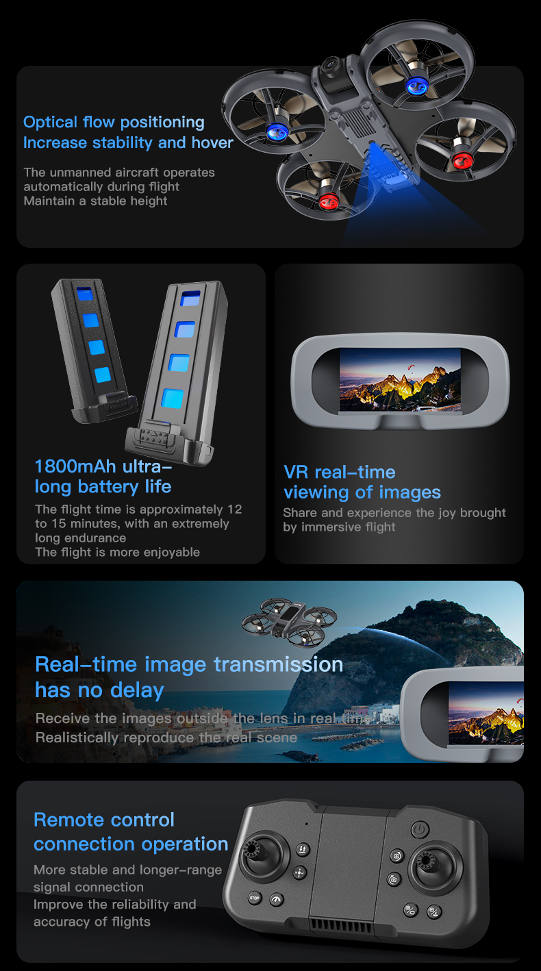 X226 drone comes with VR goggles and 5