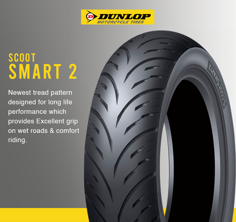Dunlop ScootSmart 120/80-16 TL 60P Rear Wheel, M/C - View #4