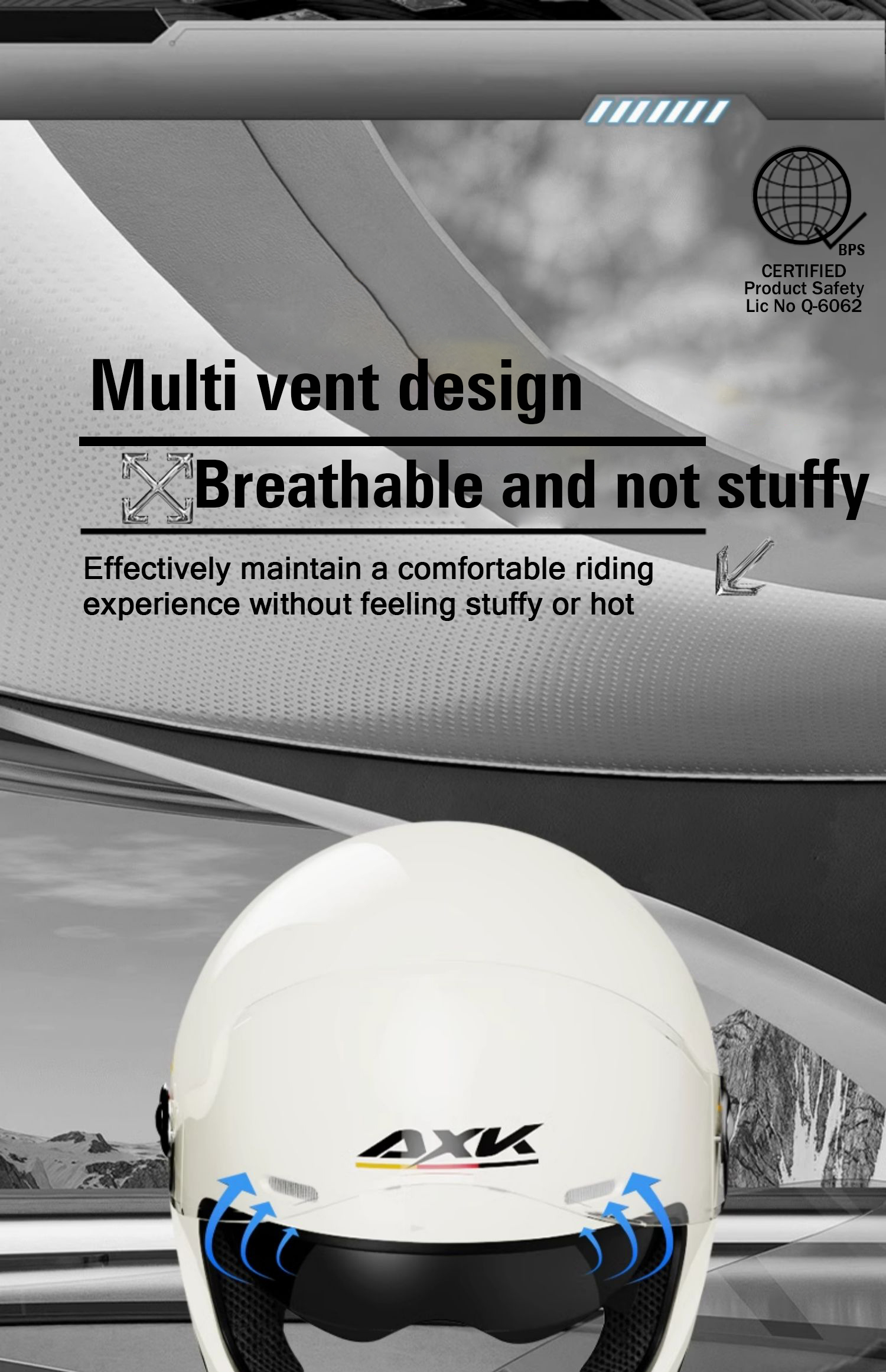 AXK MOTO Color Full Face Helmet Model 901 Motorcycle Safety Helmet with ...