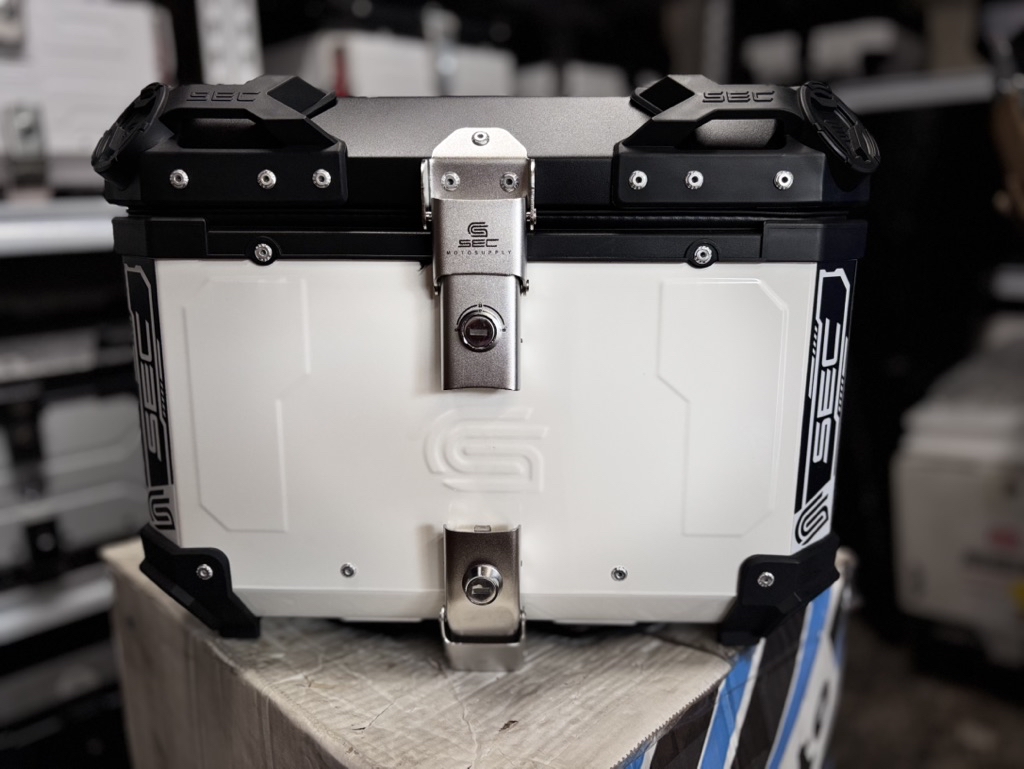 Sec Alloy Top box 45 liters with Backrest | Shopee Philippines