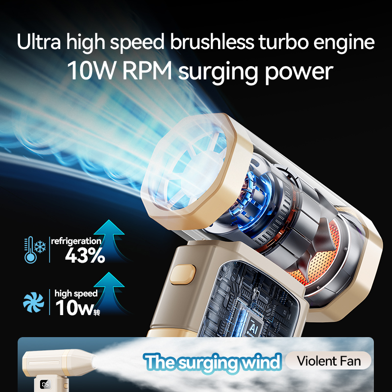 MAXAWEI X8 Mini Fan Portable 80000RPM Turbo Jet Fan Rechargeable ...