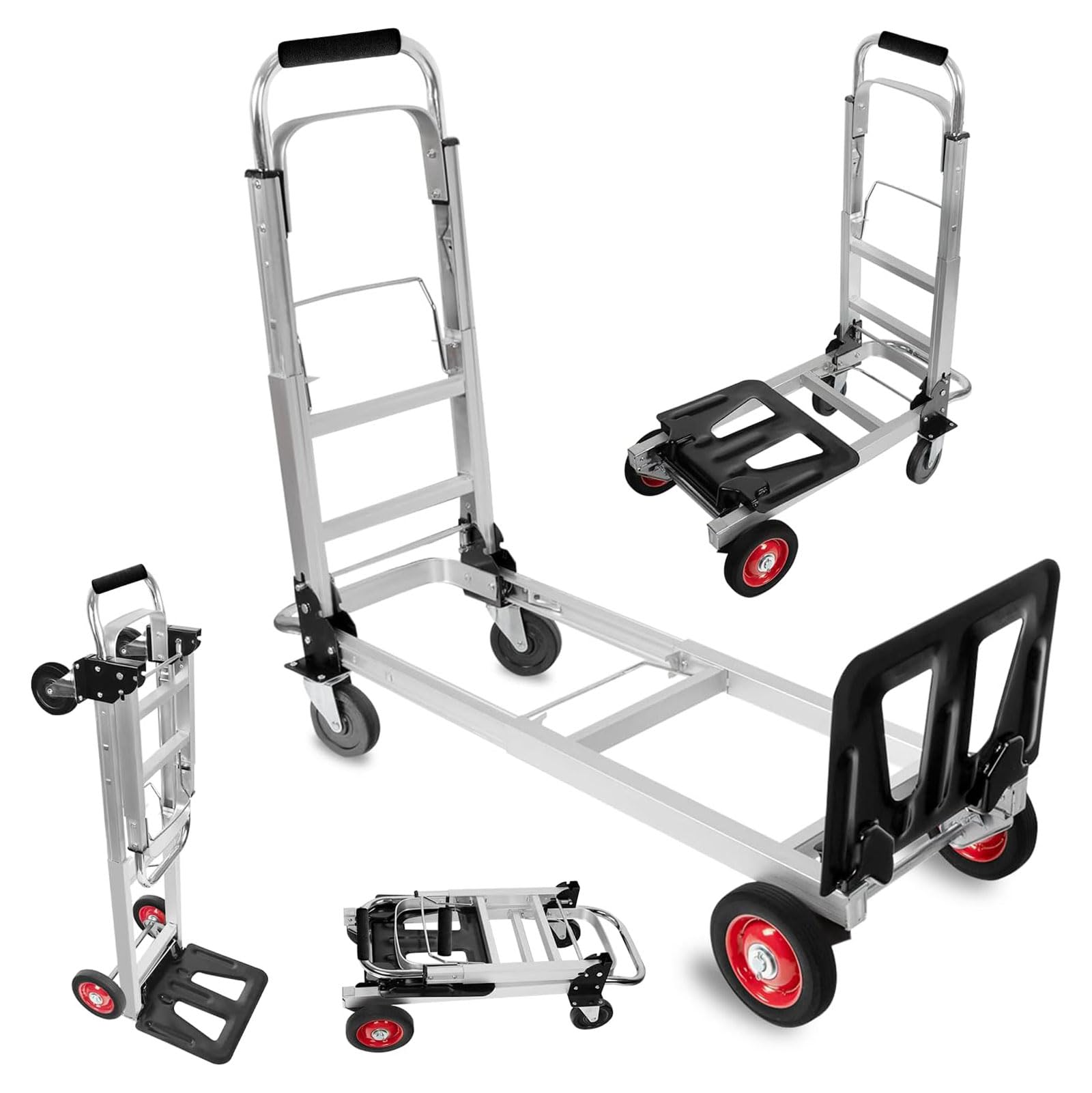 Multifunctional Aluminium Foldable Trolley Luggage Cart Truck Shopping ...