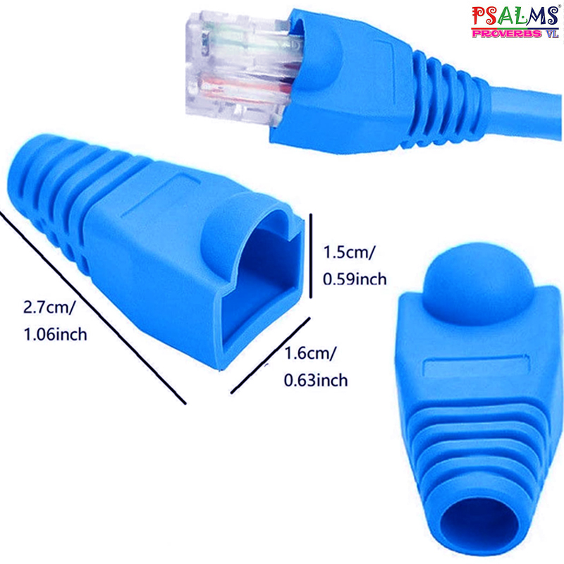 RJ45 + RUBBER BOOT(blue) | Shopee Philippines