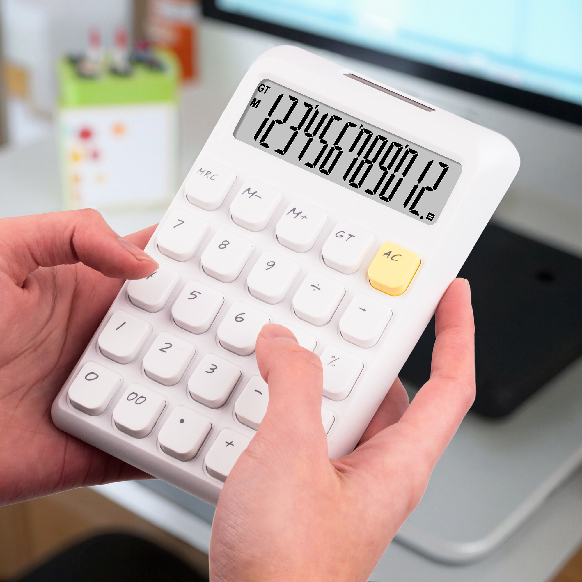 Calculator Gift Soft Touching Sweet Candy Inspired Battery Powered for ...