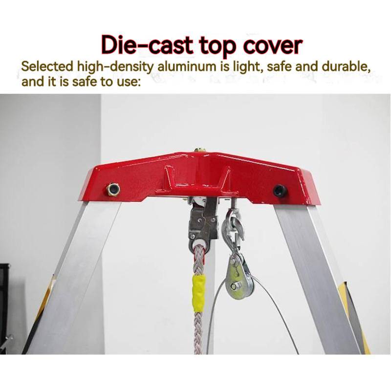 Aluminum alloy tripod emergency rescue limited space triangular lifting ...