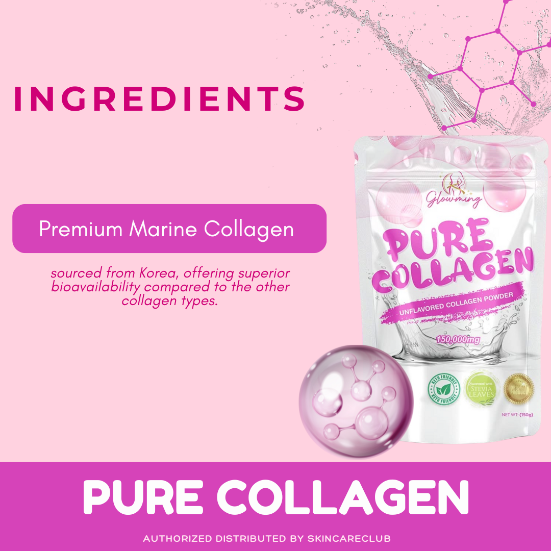 Pure Collagen Unflavored Powder Drink by CC Glam and Beauty | Glowming ...