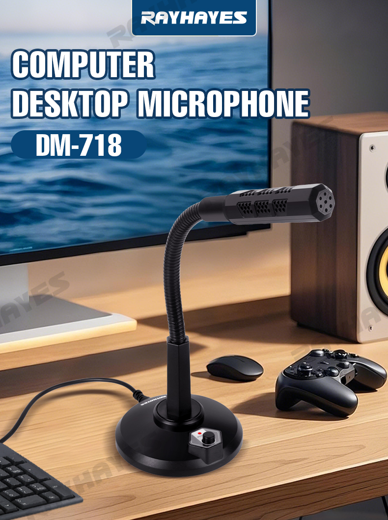 RAYHAYES USB Desktop Microphone PC Laptop Computer Mic for Computer ...