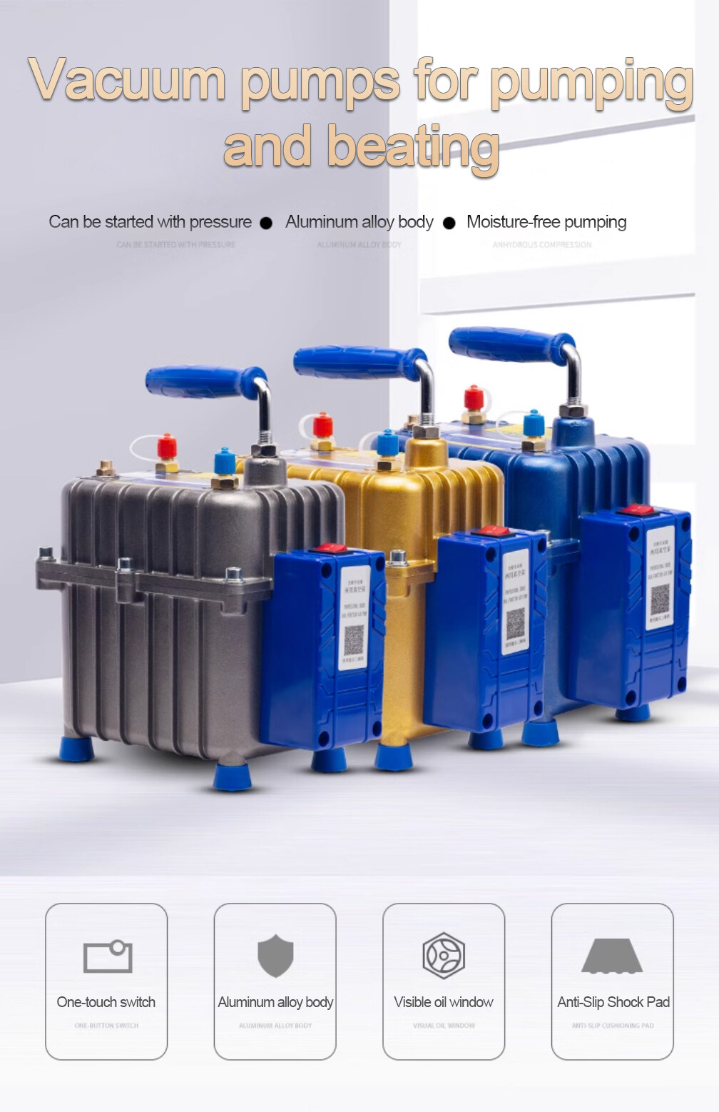 Automotive Air Conditioning Pressure Charging Pump Dual purpose 2in1