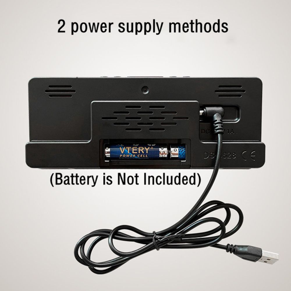 Multi-Functional LED Digital Display Alarm Clock Universal Time ...