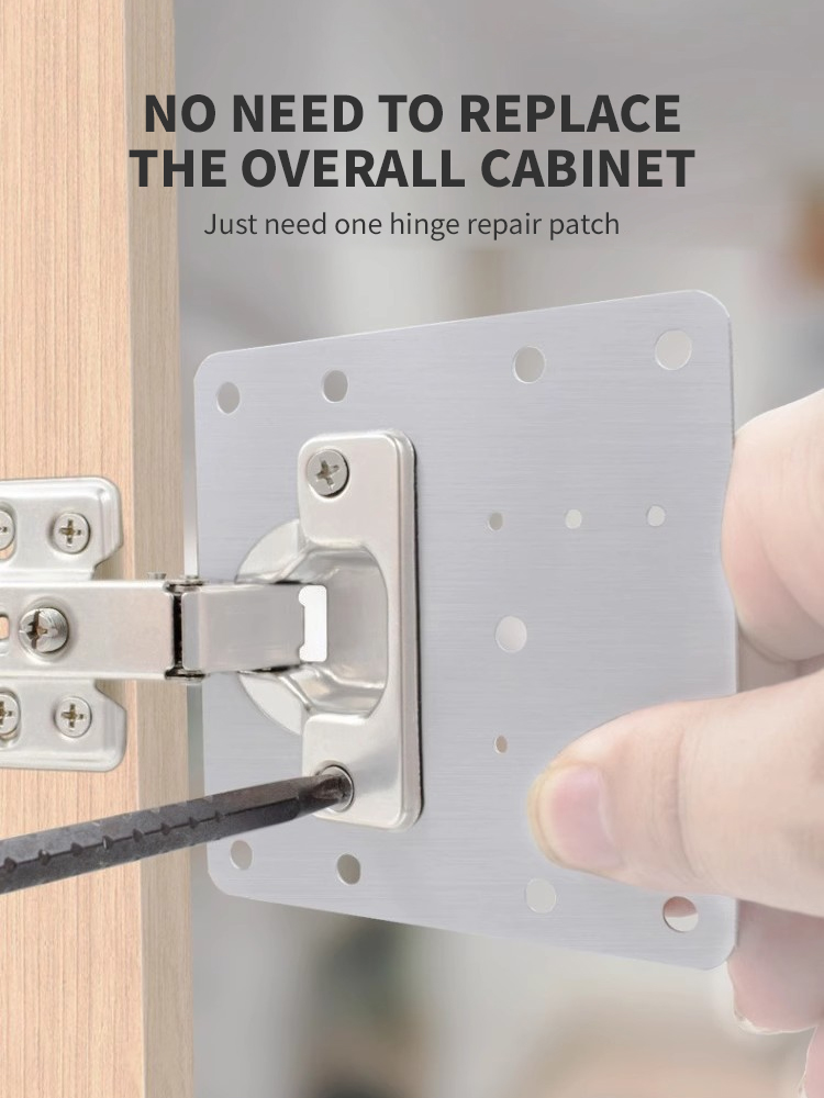 AIODIY Hinge Repair Plate Stainless Steel hinges for cabinet Fixed ...