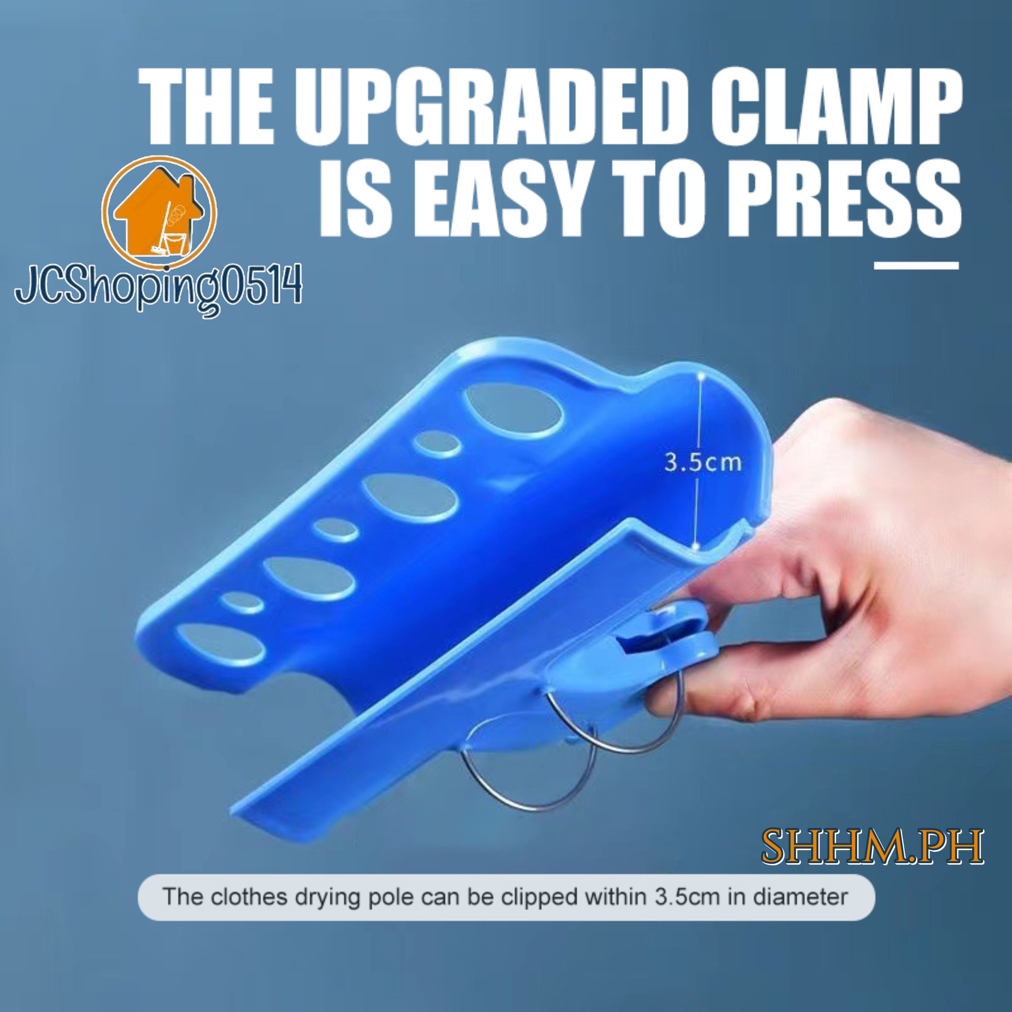 SHHM.PH 1pc Windproof Clothes Hanger Clip Drying Hanging Buckle Clips ...