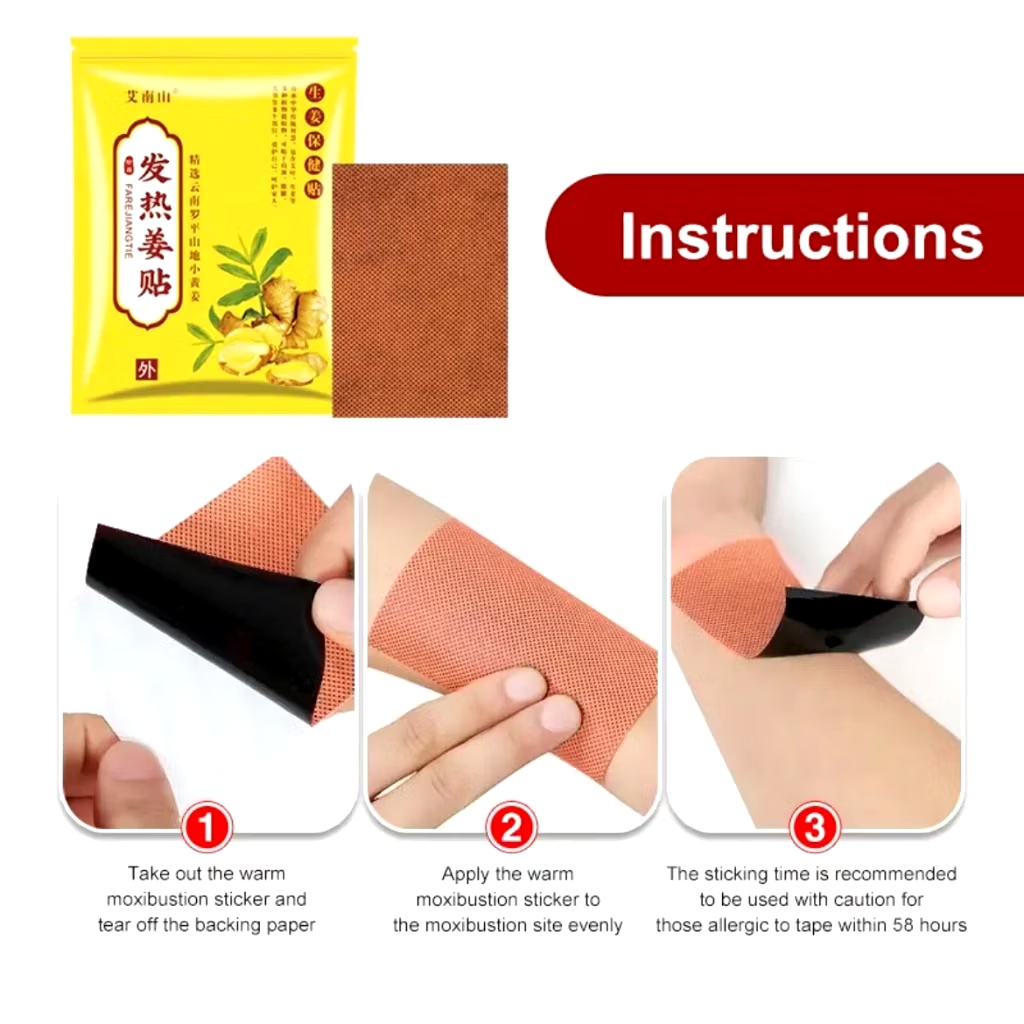 Mini Ginger Patch 20PCS/PACK Knee Neck Patch Relief Pain | Shopee ...
