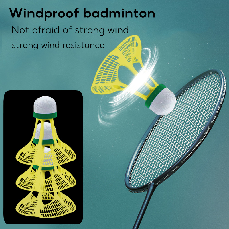 Olyhealth 3Pcs/6Pcs/12Pcs Feather Shuttlecock Plastic Badminton Durable ...