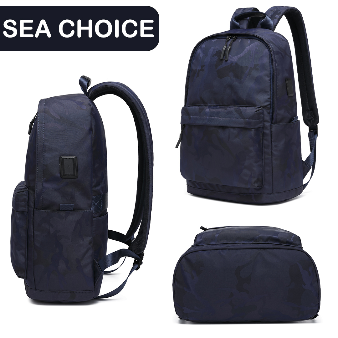 Sea Choice Unisex USB Port Lightweight Casual Travel Backpack, Men's ...