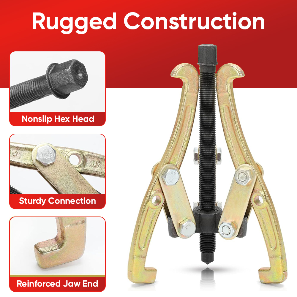 Mitsushi Three Claw Puller Bearing Disassembly Tool Triangle Puller ...