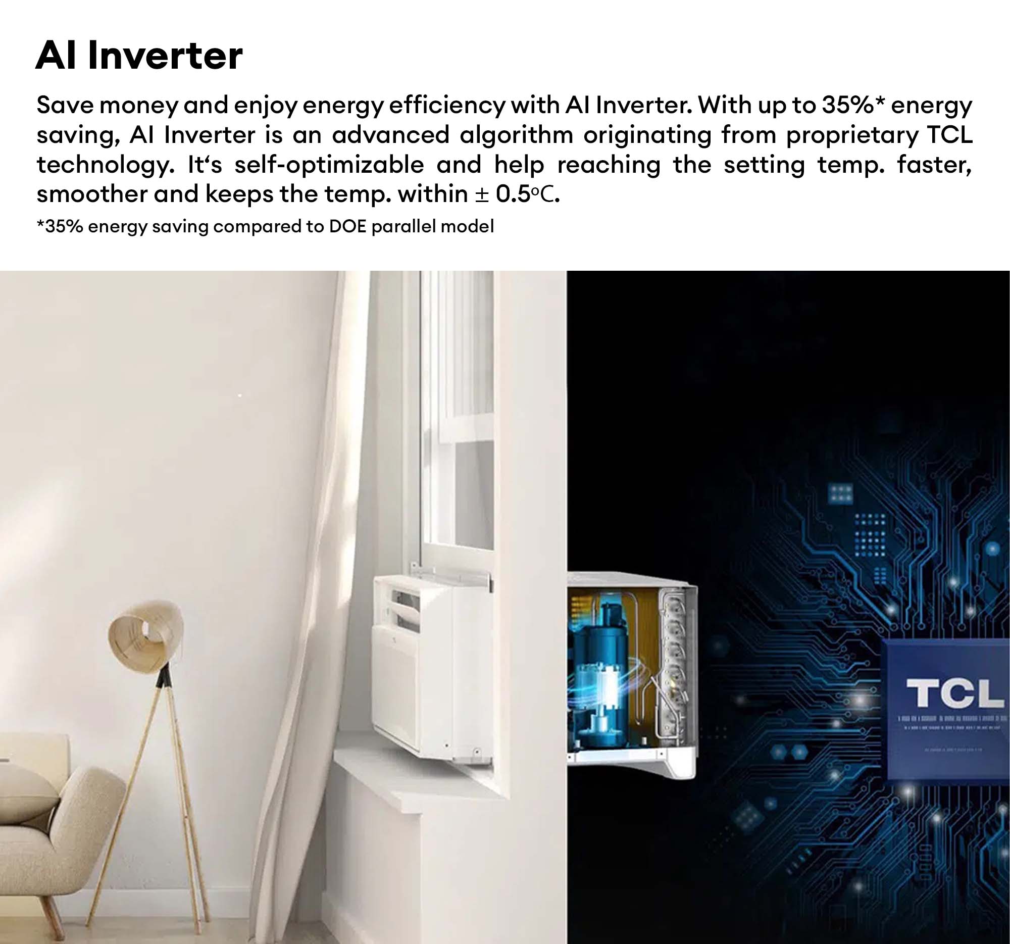 TCL Inverter Aircon Window Type Smart Air-conditioner CWI/UJE, Whisper ...