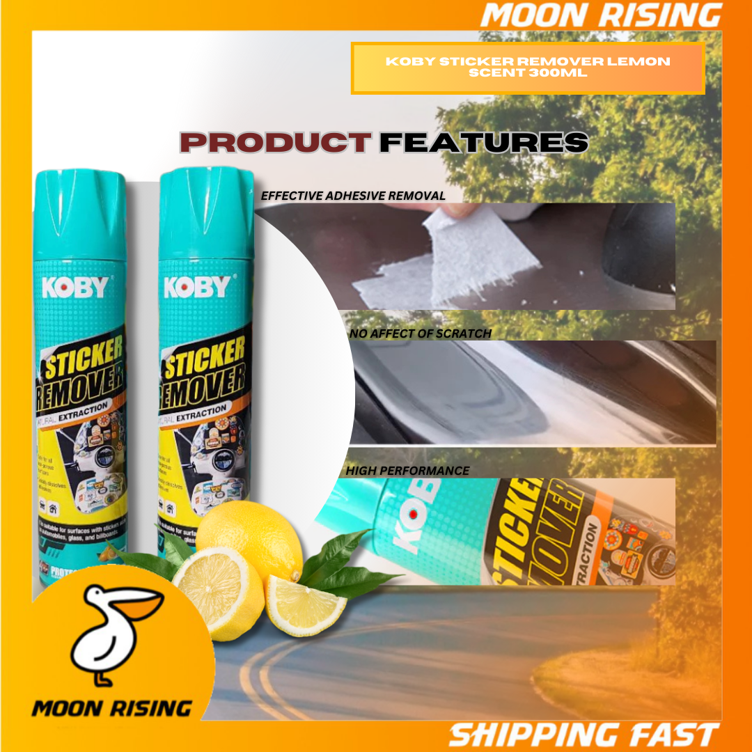 KOBY STICKER REMOVER LEMON SCENT 300ML | Shopee Philippines