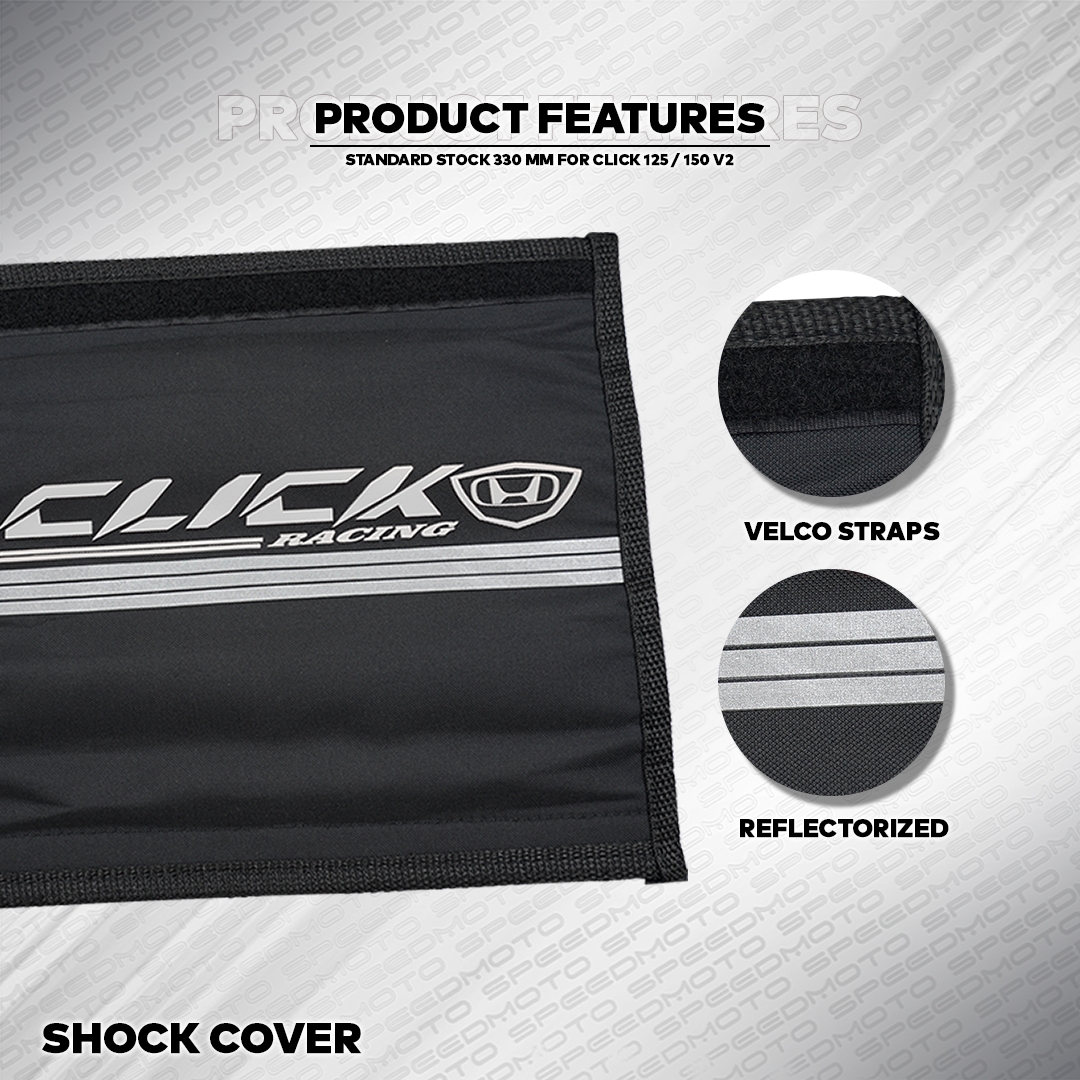 MOKOTO HONDA CLICK V2 WASHABLE SHOCK COVER RUBBERIZED SHOCK MUD GUARD ...