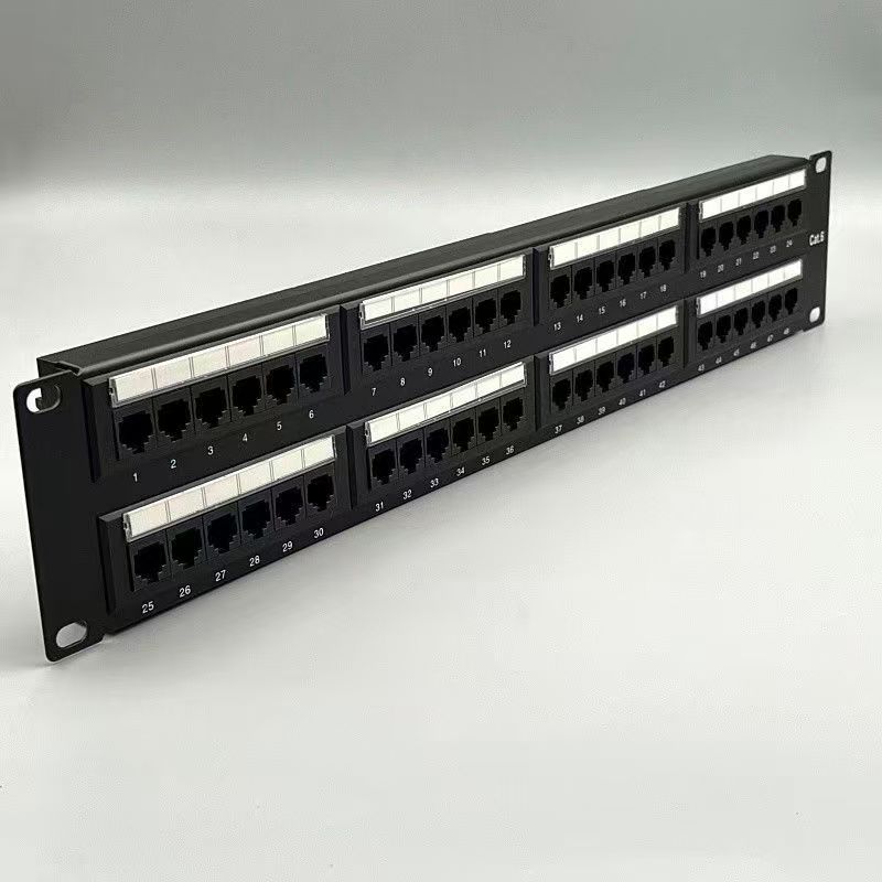 24/48 port Network Distribution Frame CAT5E CAT6 Frame with Cable ...