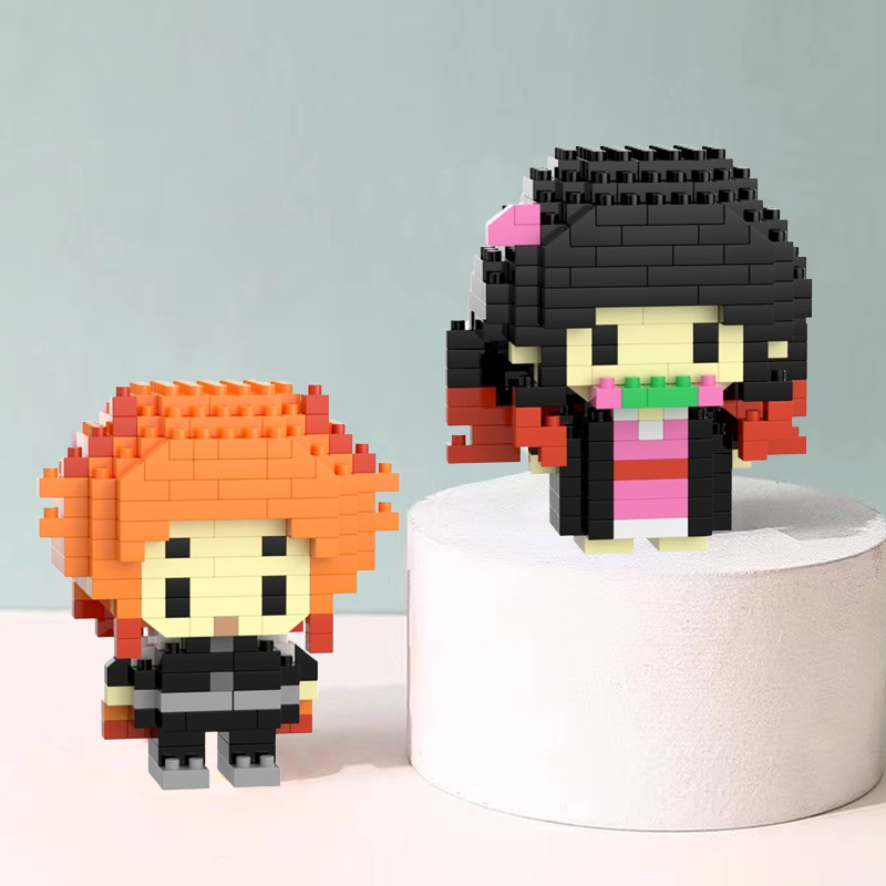【DUZ】Demon Slayer Building Blocks Small Particles Cartoon Anime ...