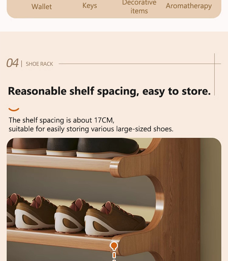 Multi Layer Bamboo Shoe Rack Multifunctional Wooden Storage Shelf Desk ...