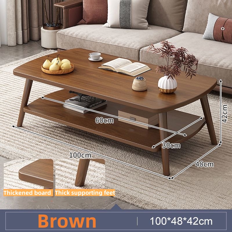 Simple Center Table Living Room Dining Table Oval End Table Solid Wood ...