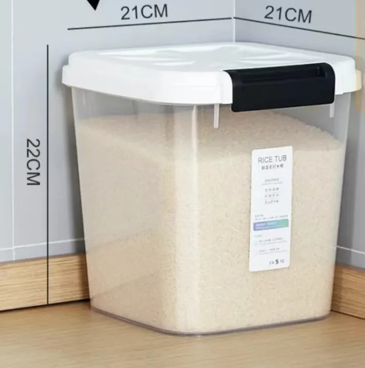 Rice Sealed Storage Container With wheels Large Capacity Kitchen Rice ...