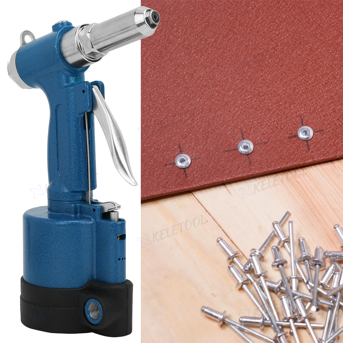 Air Hydraulic Riveter Heavy Duty Blind Rivet Gun pop-up Pneumatic ...