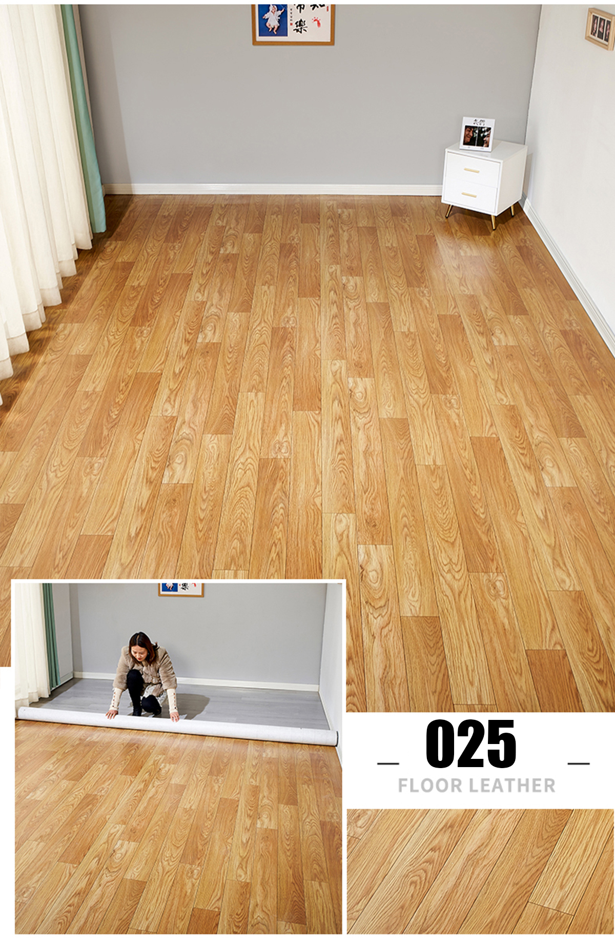 2026 New 200CM*1000CM 20 times thick vinyl base mat linoleum rubber ...