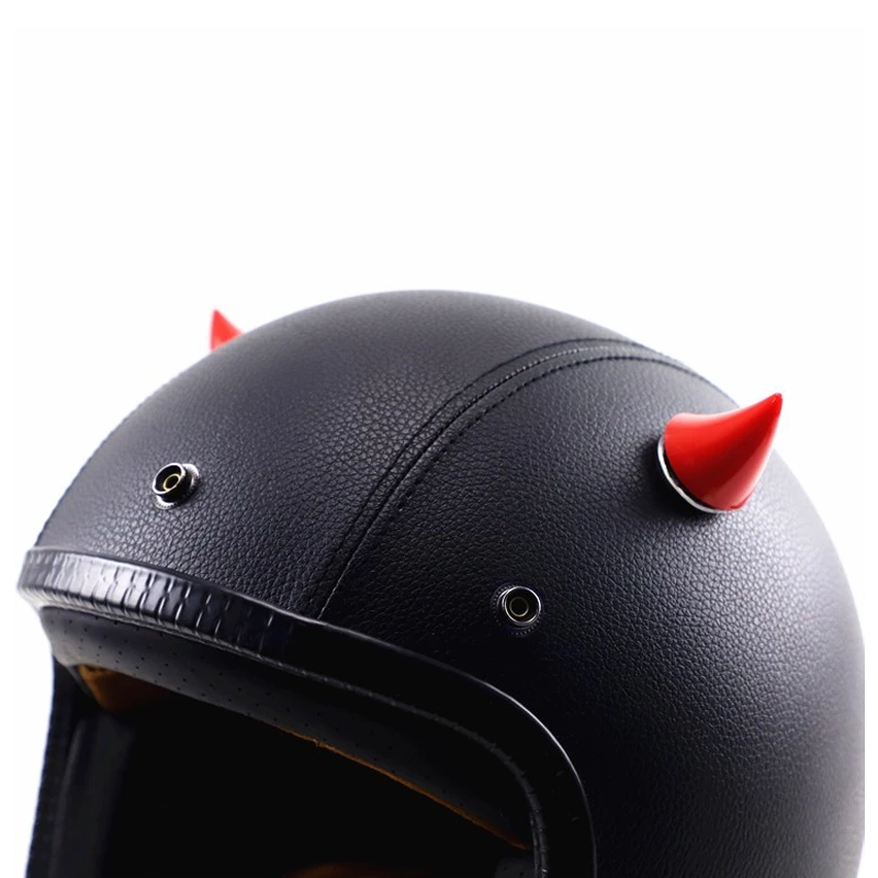 2Pair Devil Horns For Helmet Reusable Cute Motorcycle Helmet Glowing ...