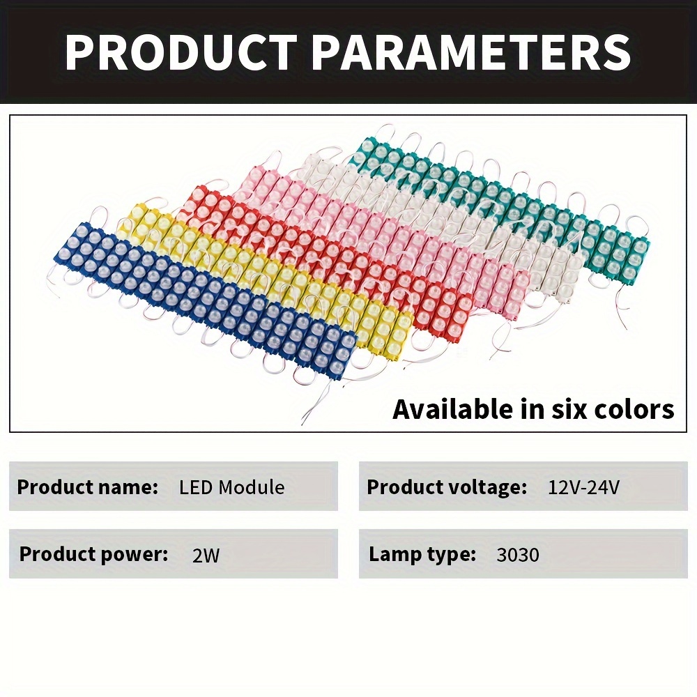 1PC Motorcycle/Car New 3 Led Round Module Lights 12v DC Waterproof ...