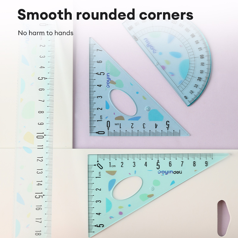 Deli EH660 Student Theme Set Ruler Mixed 1Set | Shopee Philippines