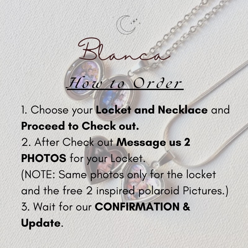 Blanca Customized Silver Lockets (With Photos included) | Shopee ...