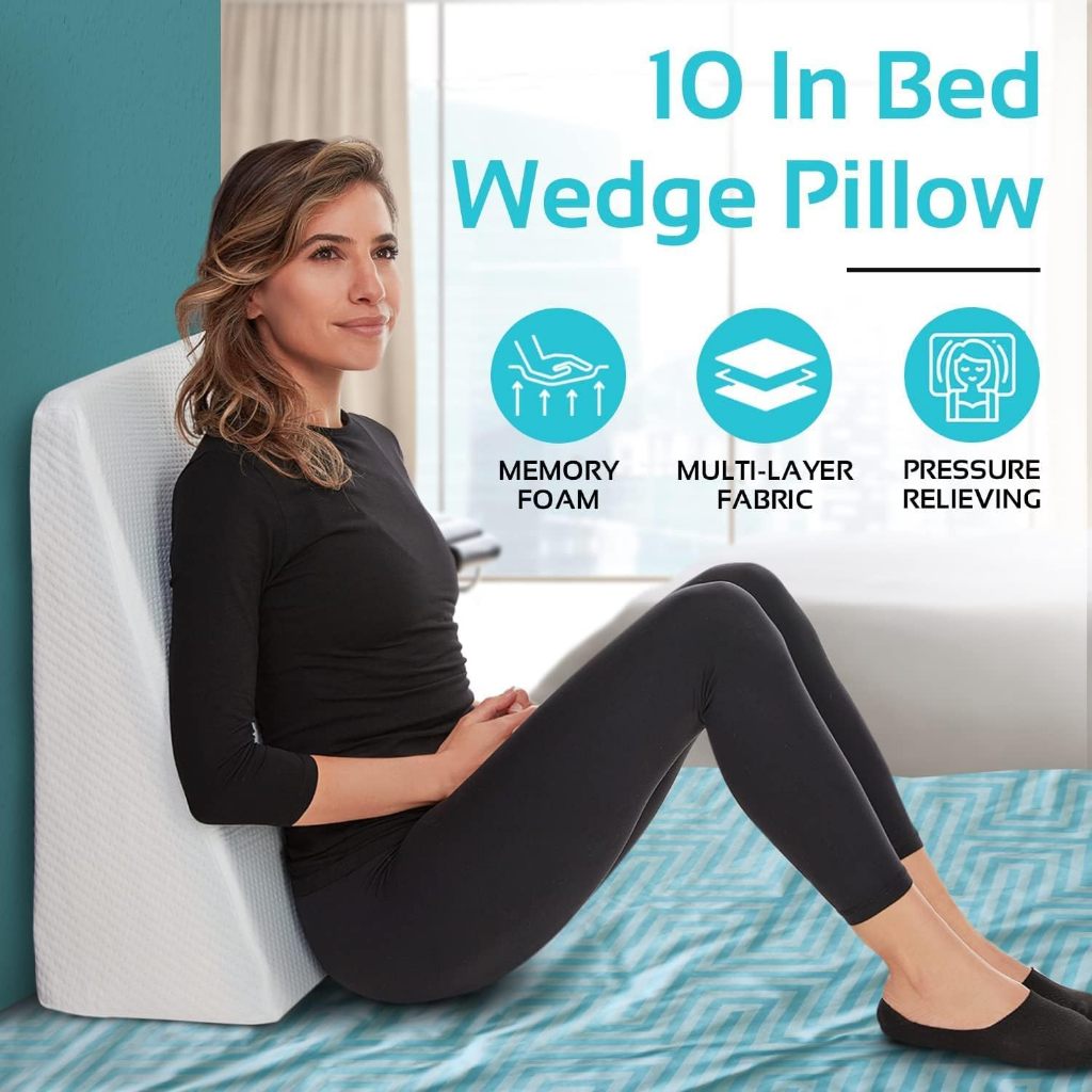 Sheleep Big Wedge Pillow For Sleeping Prevent Acid Reflux 30x50x60cm ...